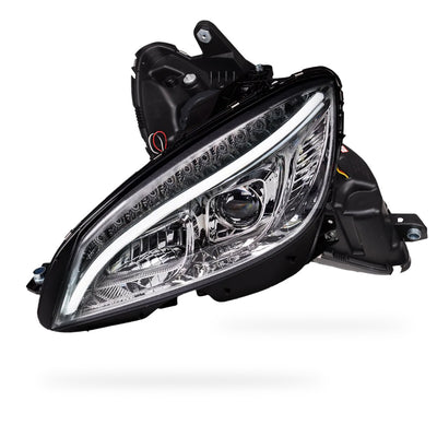 Mercedes-Benz C-Class W204 (2007- 2010) Halogen Model Crystal LED DRL Projector Headlights LH + RH