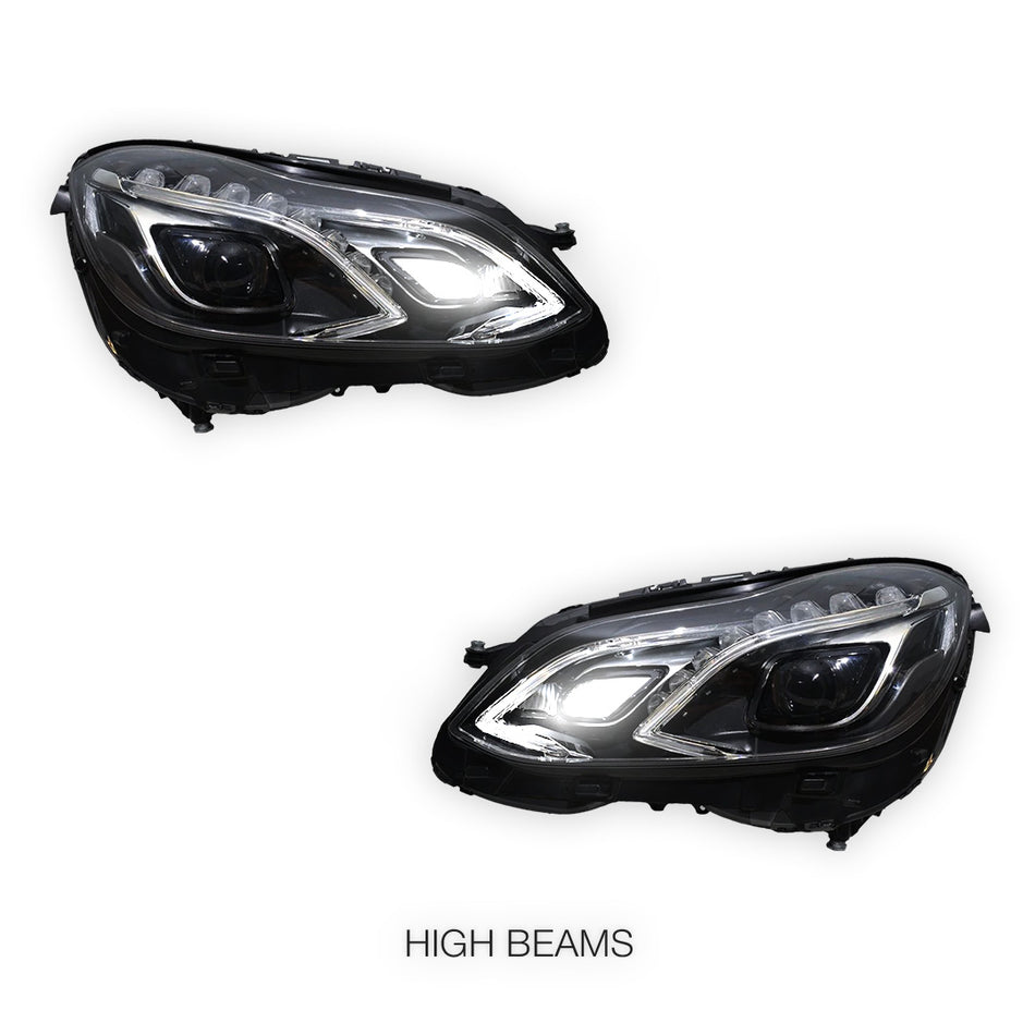 Mercedes-Benz E-Class W212 (2013 - 2016) FULL LED AMG E63 Style Projector Headlights LH + RH