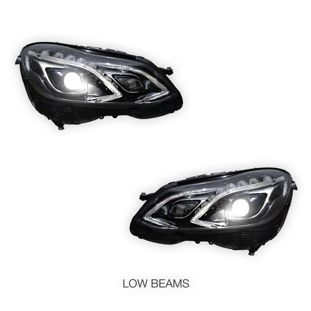 Mercedes-Benz E-Class W212 (2013 - 2016) FULL LED AMG E63 Style Projector Headlights LH + RH