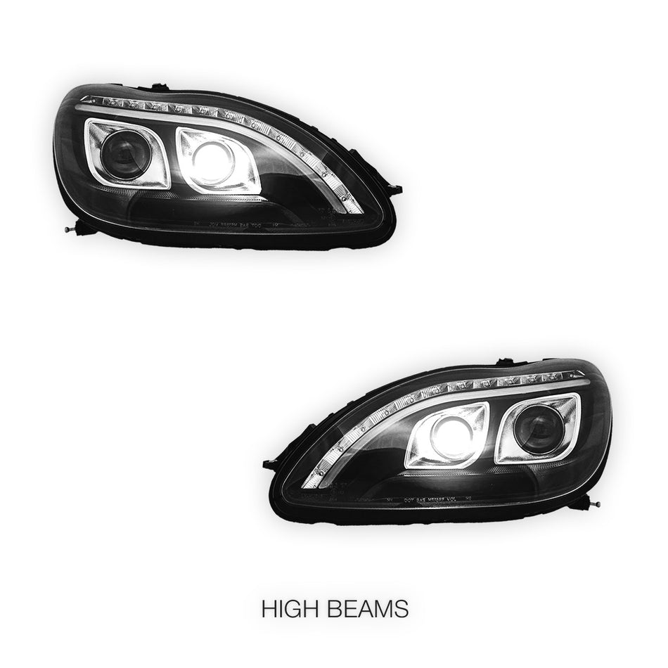 Mercedes-Benz S-Class W220 (1998 - 2005) DRL Projector Headlights LH + RH