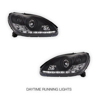 Mercedes-Benz S-Class W220 (1998 - 2005) DRL Projector Headlights LH + RH