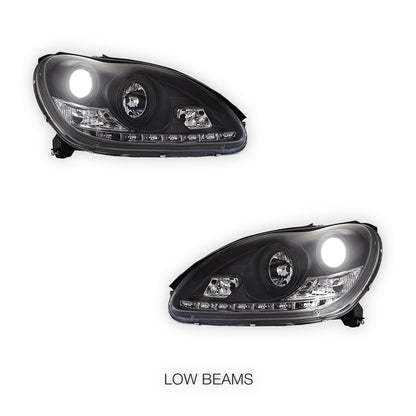 Mercedes-Benz S-Class W220 (1998 - 2005) DRL Projector Headlights LH + RH