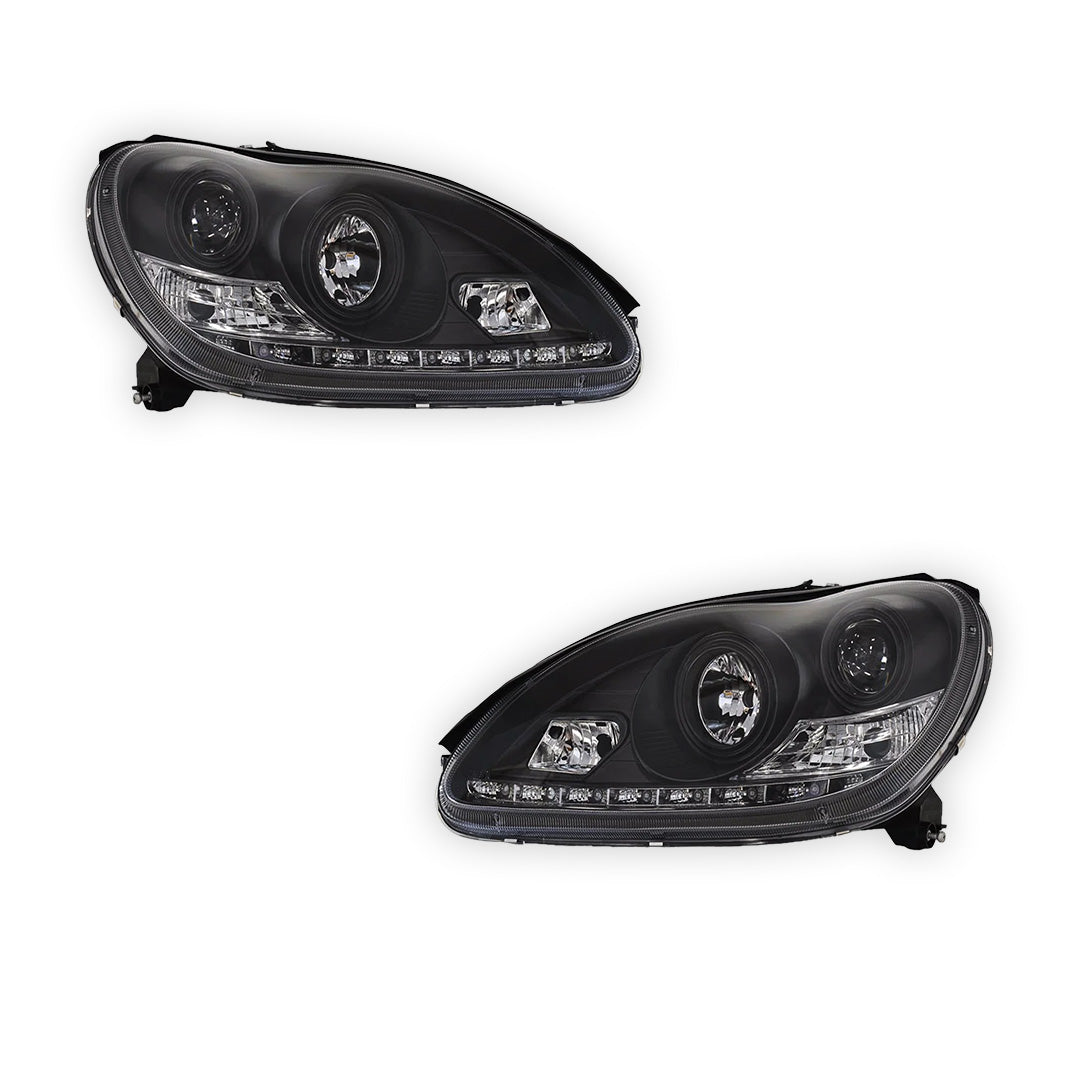 Mercedes-Benz S-Class W220 (1998 - 2005) DRL Projector Headlights LH + RH