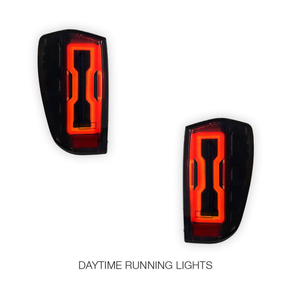 Mazda BT-50 TF (2020 - 2025) Smoked Sequential Full 3D LED Stripe Bar Tail Lights LH + RH