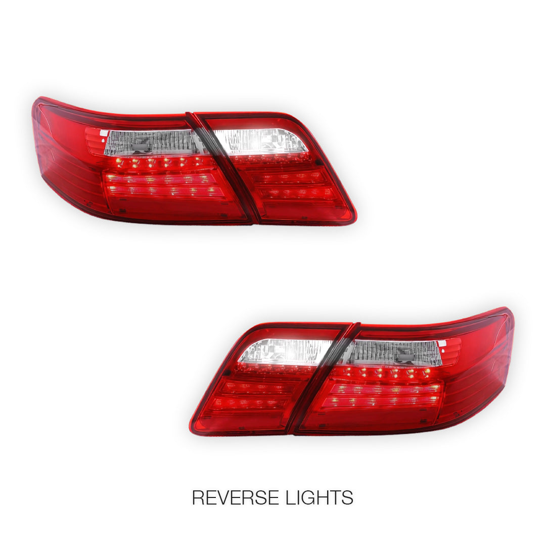 Toyota Camry XV40 (2006 - 2009) Smoked Red LED Tail Lights LH + RH