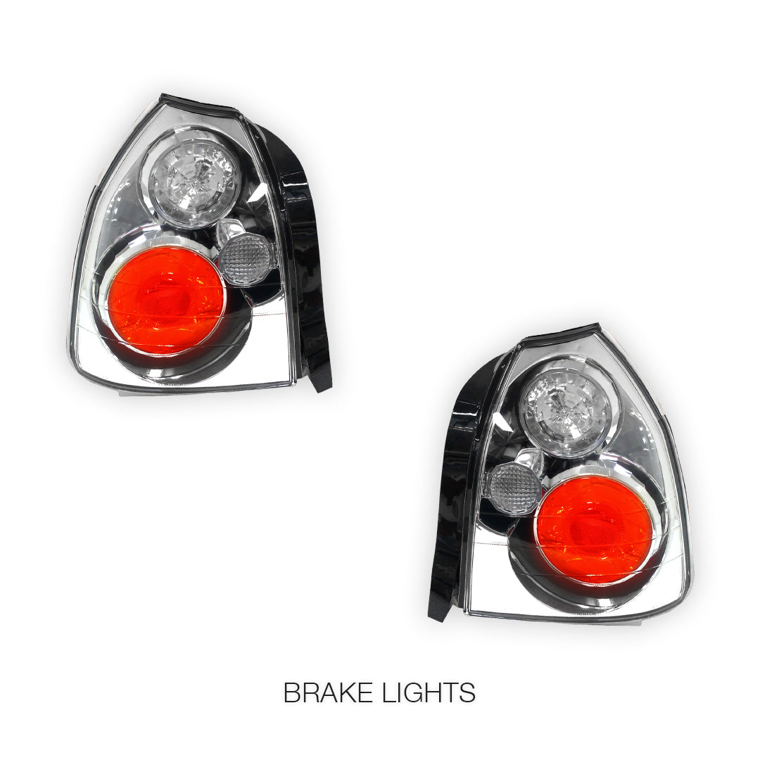 Honda Civic EK (1996 - 2000) Crystal Clear Altezza Halogen Tail Lights LH + RH