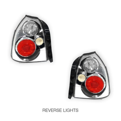 Honda Civic EK (1996 - 2000) Crystal Clear Altezza Halogen Tail Lights LH + RH