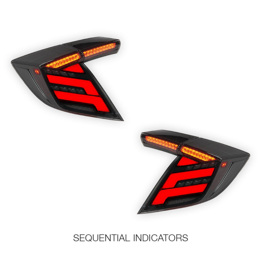 Honda Civic FK7 / FK8 Type R (2016 - 2022) Sequential Full LED Tail Lights LH + RH