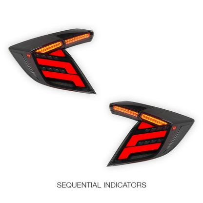 Honda Civic FK7 / FK8 Type R (2016 - 2022) Sequential Full LED Tail Lights LH + RH