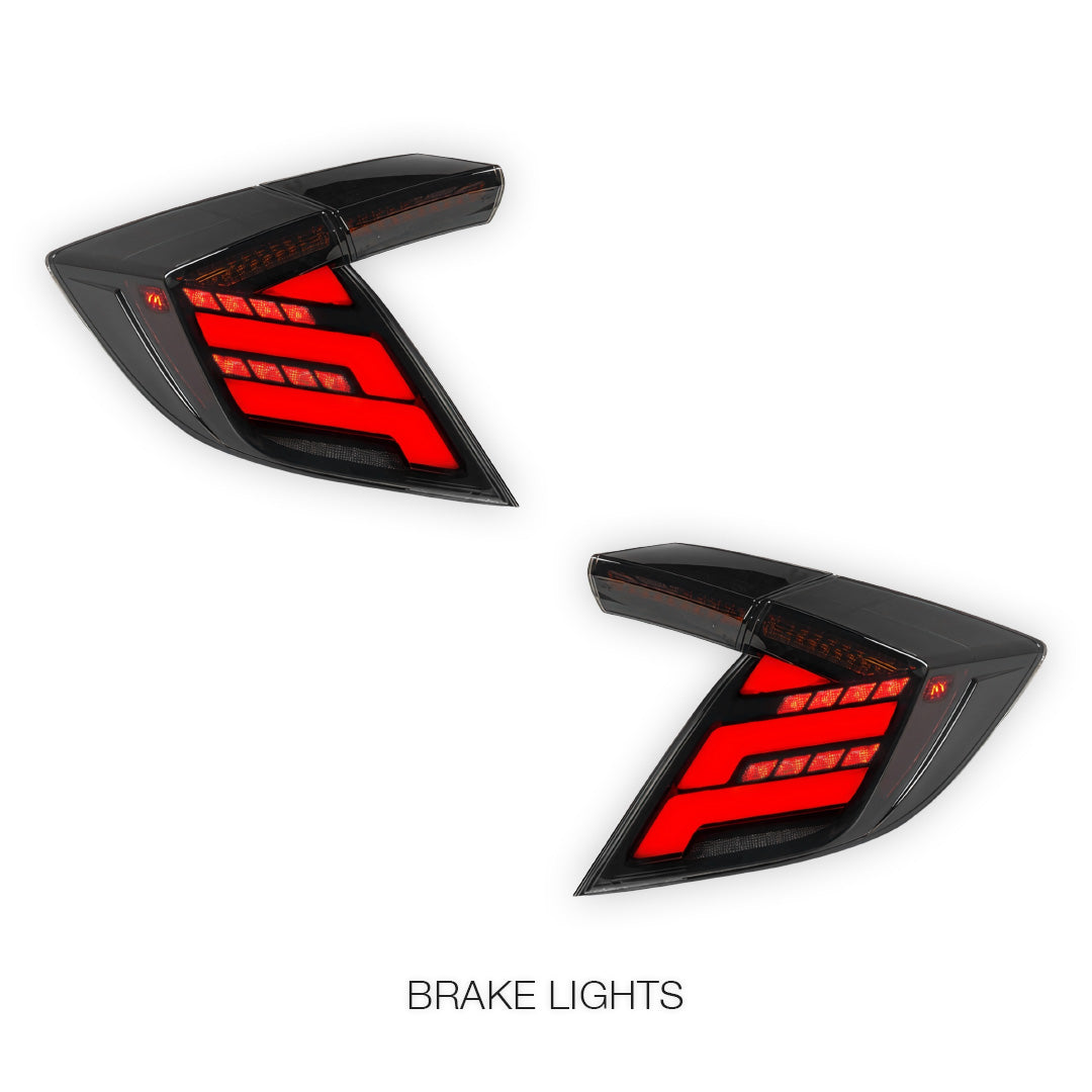 Honda Civic FK7 / FK8 Type R (2016 - 2022) Sequential Full LED Tail Lights LH + RH