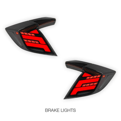 Honda Civic FK7 / FK8 Type R (2016 - 2022) Sequential Full LED Tail Lights LH + RH