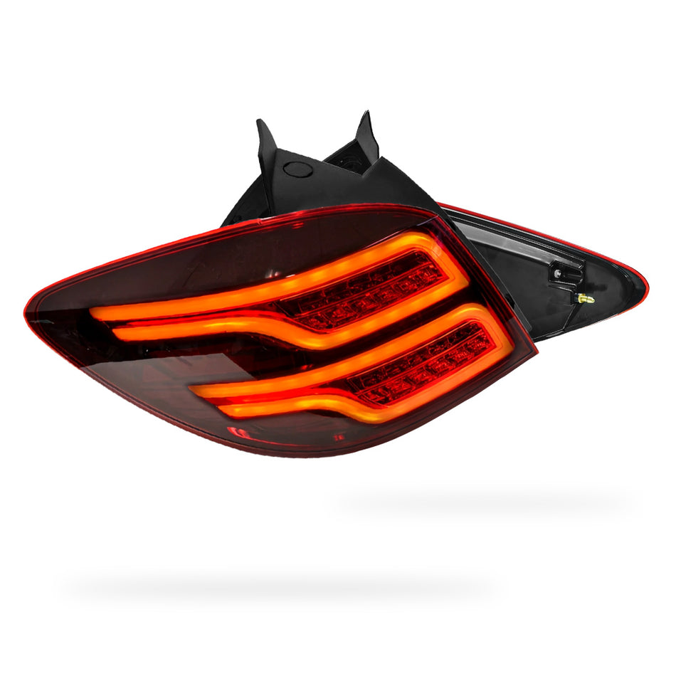 Holden Cruze JG / JH (2011 - 2016) Red Full 3D LED Stripe Tail Lights LH + RH