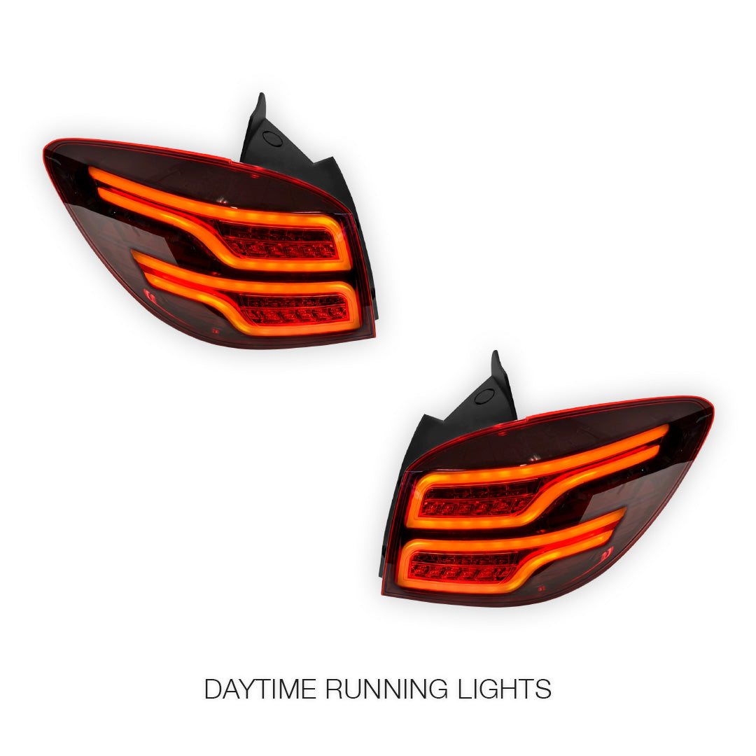 Holden Cruze JG / JH (2011 - 2016) Red Full 3D LED Stripe Tail Lights LH + RH