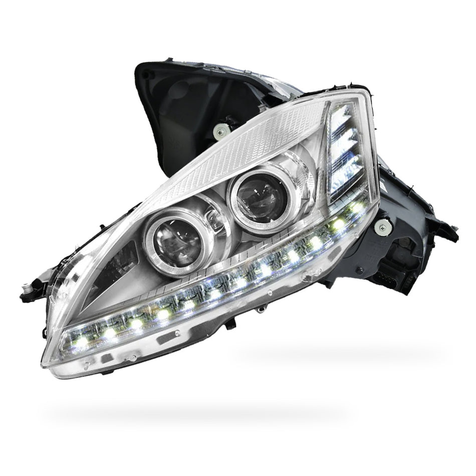 Mercedes-Benz S-Class W221 (2006 - 2009) S65 AMG Style DRL LED Projector Headlights with LED Indicators LH + RH