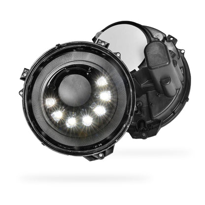 Mercedes-Benz E-Class W211 E55 / E63 (2003 - 2009) Full Smoked Mansory Style LED Headlights LH + RH