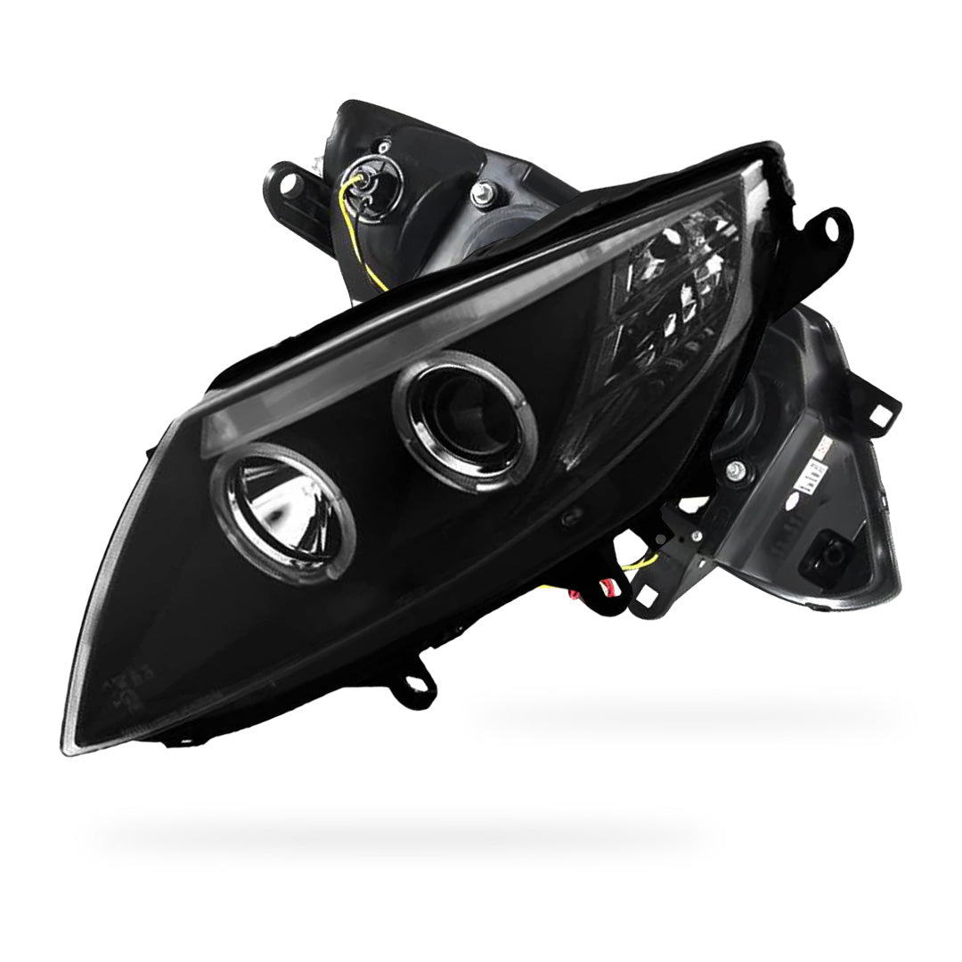 BMW Z4 E85 / E86 (2003 - 2008) Halogen Model Black CCFL Angel-Eyes Projector Headlights LH + RH