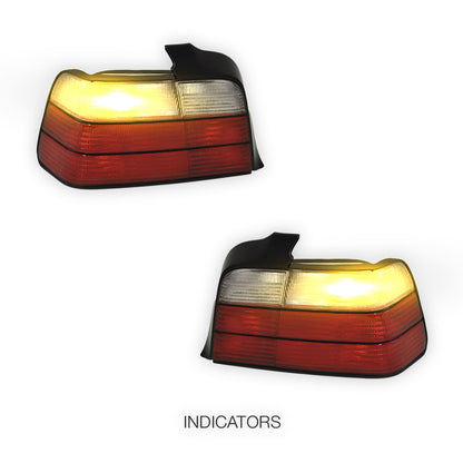 BMW 3 Series E36 (1992 - 1999) M3 Style Halogen Tail Lights LH + RH