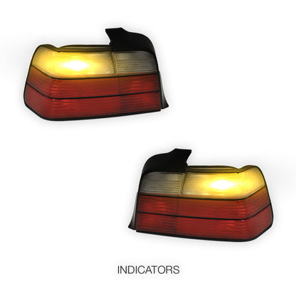 BMW 3 Series E36 (1992 - 1999) M3 Style Halogen Tail Lights LH + RH
