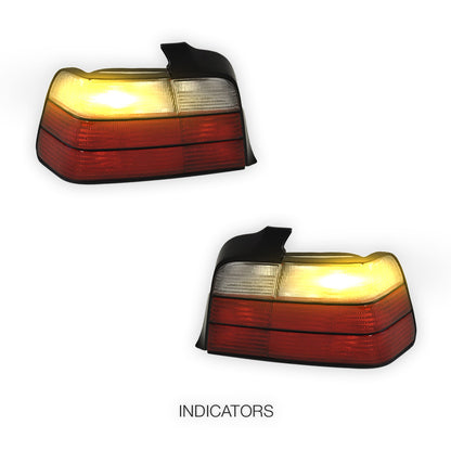 BMW 3 Series E36 (1991 - 1998) M3 Style Halogen Tail Lights LH + RH