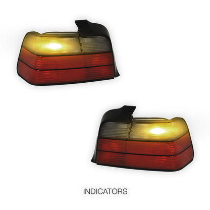BMW 3 Series E36 (1991 - 1998) M3 Style Halogen Tail Lights LH + RH