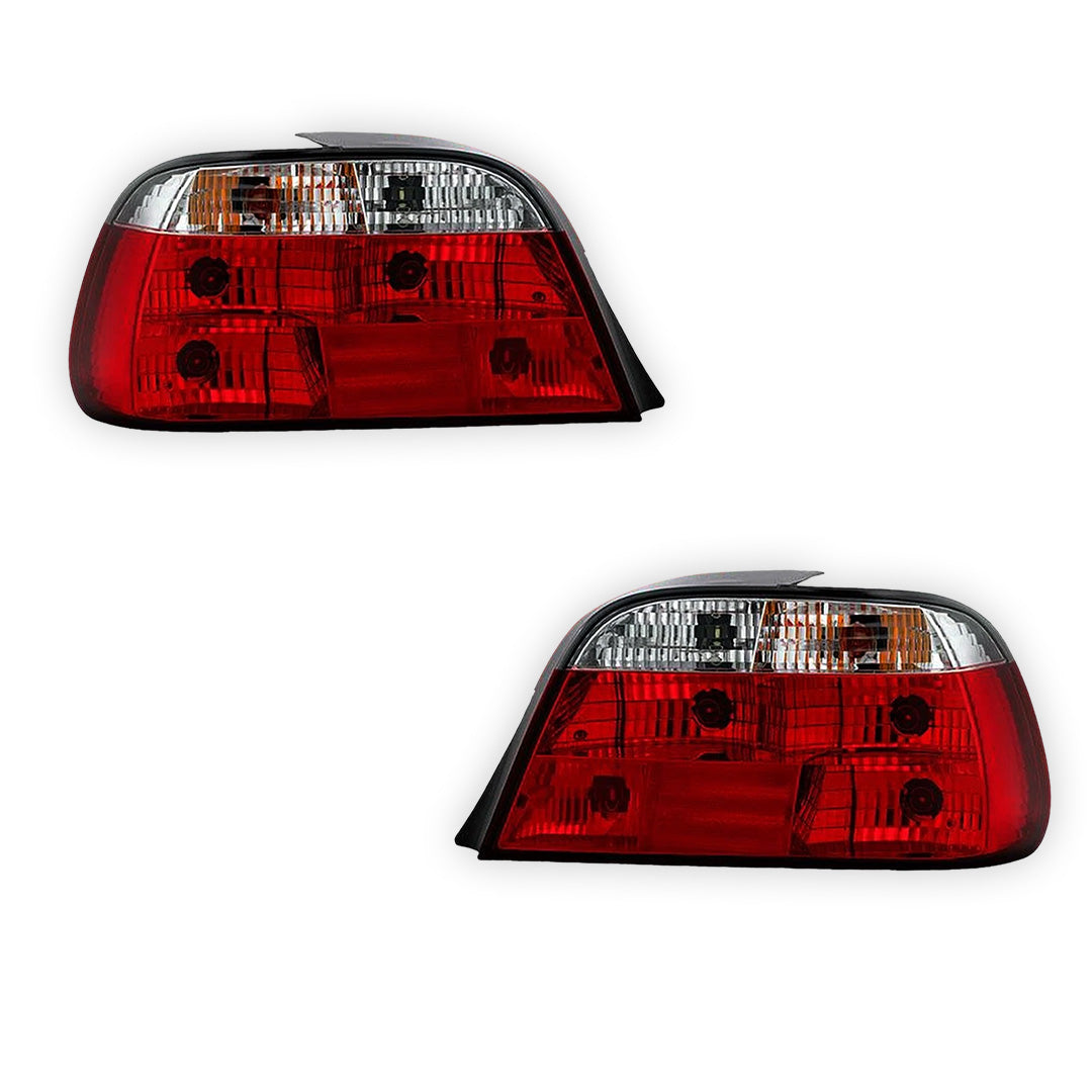 BMW 7 Series E38 (1995 - 2001) Clear Red Halogen Tail Lights LH + RH