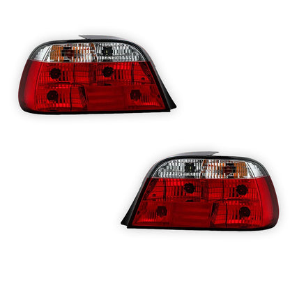 BMW 7 Series E38 (1995 - 2001) Clear Red Halogen Tail Lights LH + RH