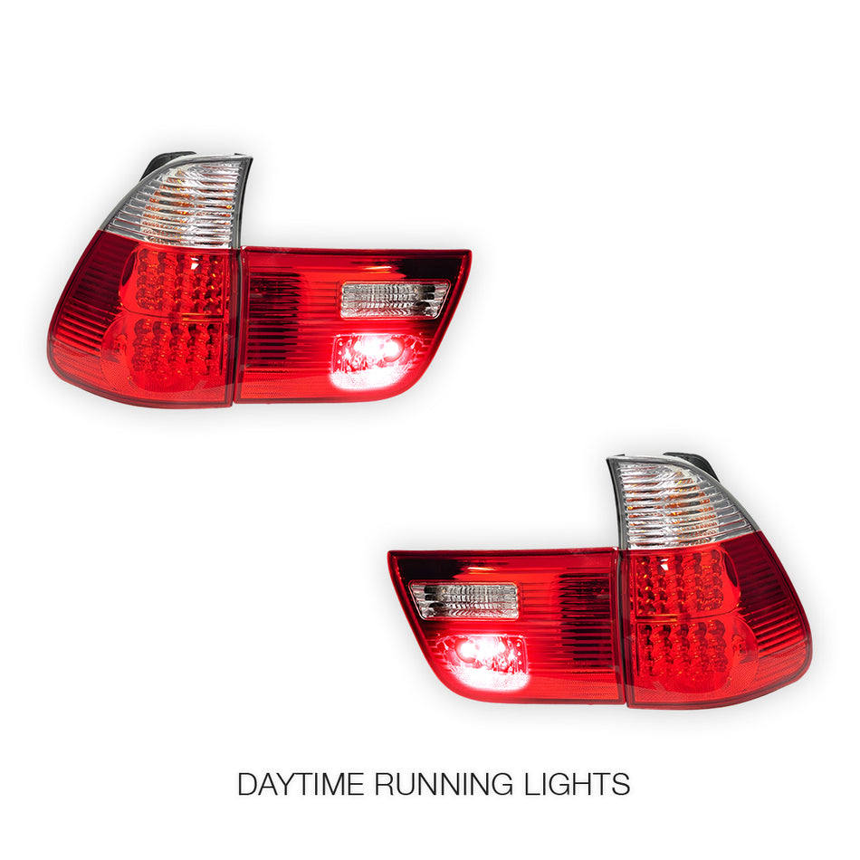 BMW X5 E53 (2000 - 2003) LED Tail Lights and Tail Gate Garnish LH + RH