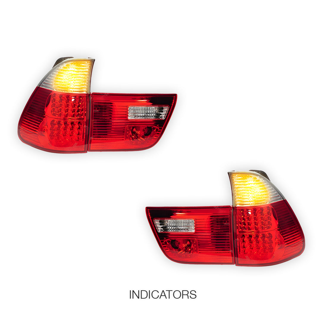BMW X5 E53 (2000 - 2003) LED Tail Lights and Tail Gate Garnish LH + RH