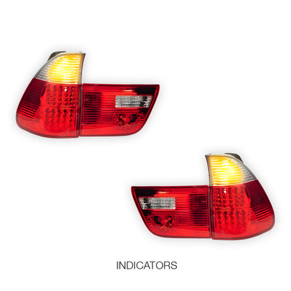 BMW X5 E53 (2000 - 2003) LED Tail Lights and Tail Gate Garnish LH + RH