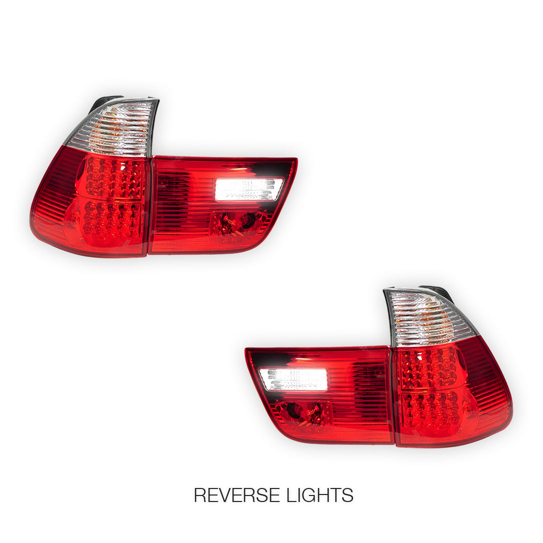 BMW X5 E53 (2000 - 2003) LED Tail Lights and Tail Gate Garnish LH + RH