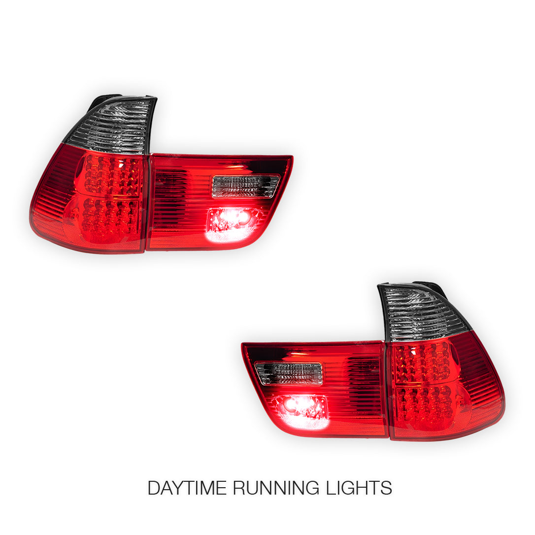 BMW X5 E53 (2000 - 2003) LED Tail Lights and Tail Gate Garnish LH + RH