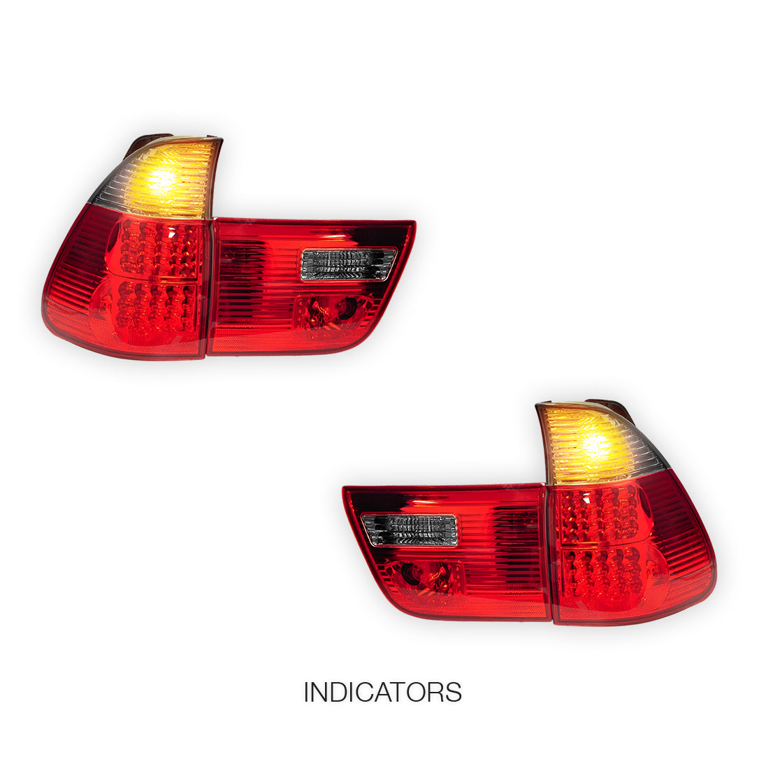 BMW X5 E53 (2000 - 2003) LED Tail Lights and Tail Gate Garnish LH + RH
