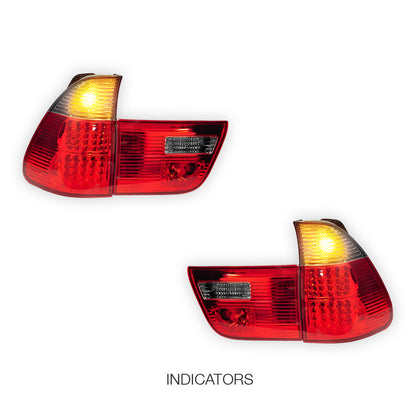 BMW X5 E53 (2000 - 2003) LED Tail Lights and Tail Gate Garnish LH + RH