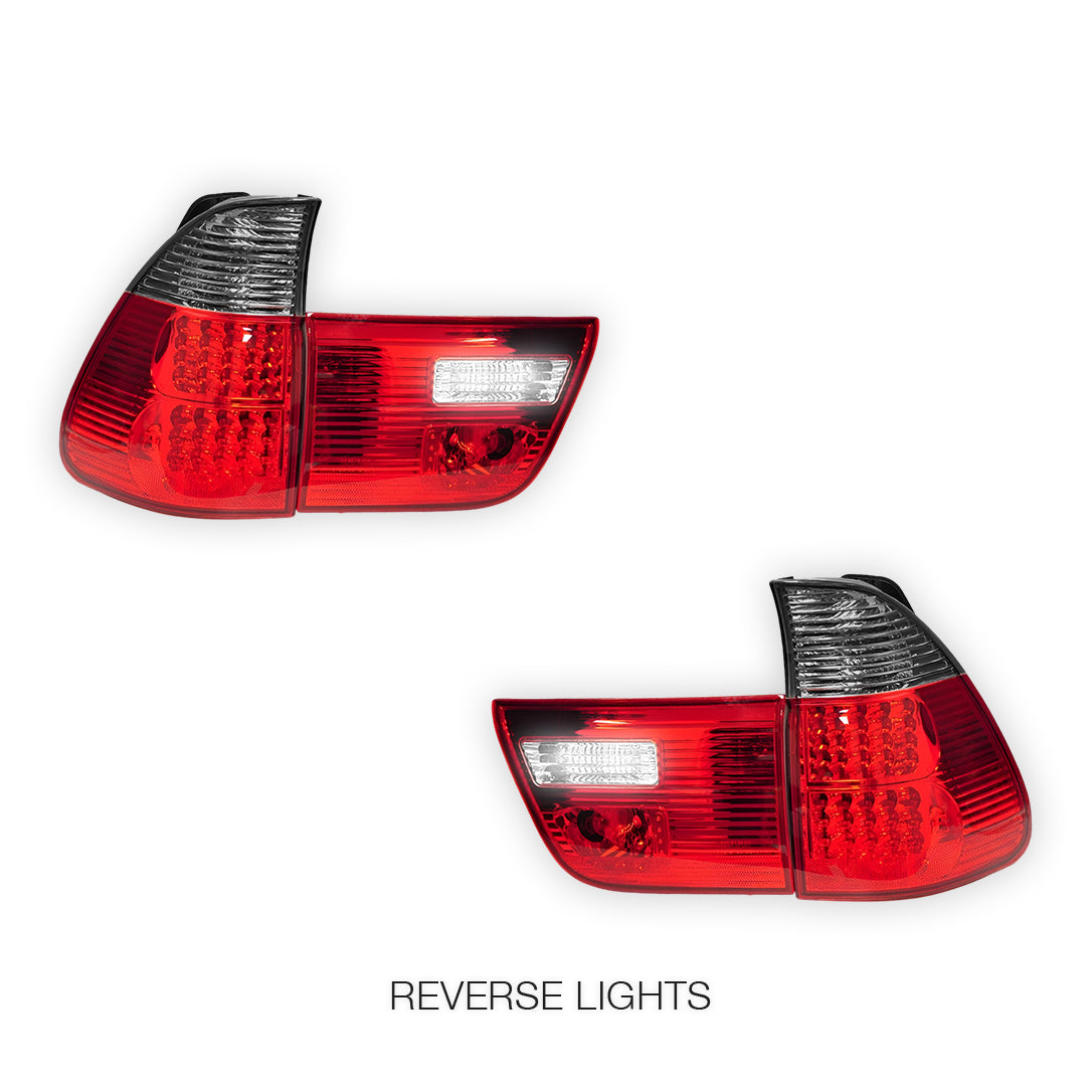 BMW X5 E53 (2000 - 2003) LED Tail Lights and Tail Gate Garnish LH + RH