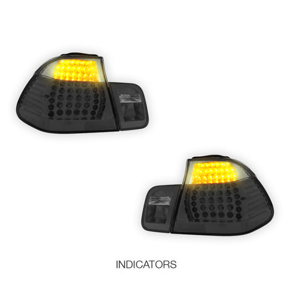 BMW 3 Series E46 Cabrio (1999 - 2005) LED Tail Lights LH + RH