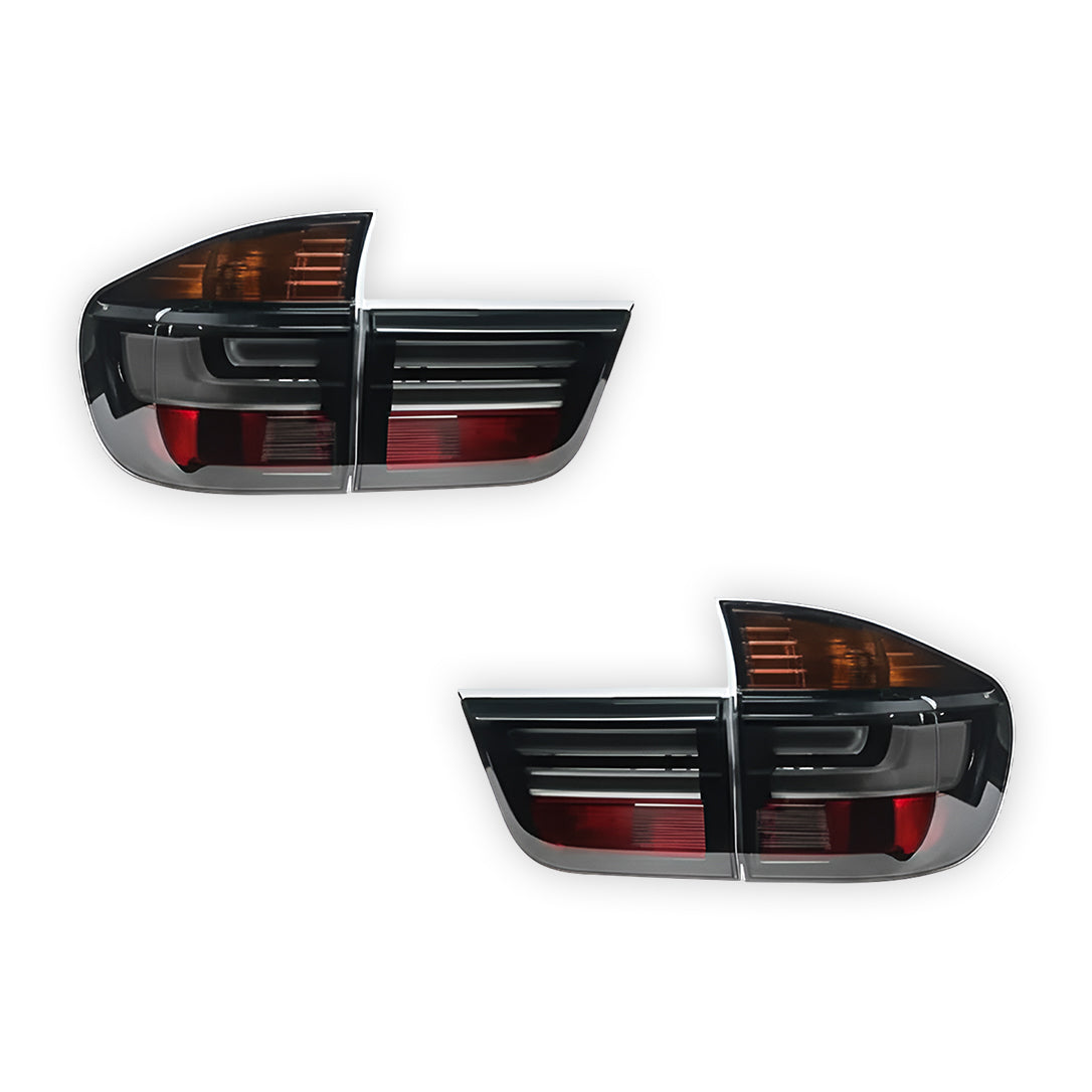 BMW X5 E70 (2007 - 2010) Smoked Facelift X5M Style LED Tail Lights LH + RH
