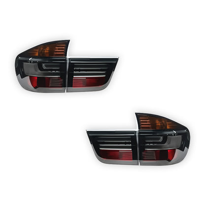 BMW X5 E70 (2007 - 2010) Smoked Facelift X5M Style LED Tail Lights LH + RH