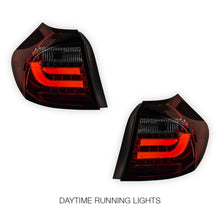 BMW 1 Series E81 / E87 Pre LCI (2004 - 2006) Clear Red 3D LED Tail Lights LH + RH