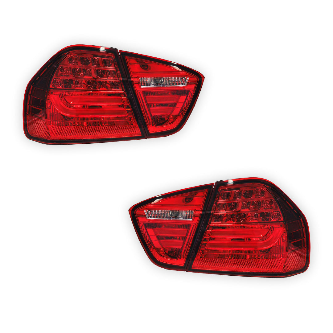 BMW 3 Series E90 Pre LCI (2005 - 2008) M3 LCI Style 3D LED Stipe Tail Lights LH + RH