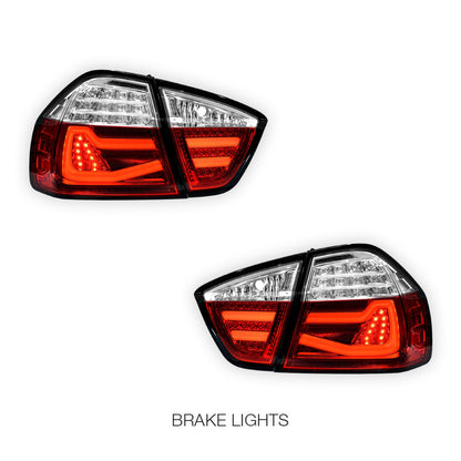 BMW 3 Series E90 Pre LCI (2005 - 2008) Full LED Tail Lights LH + RH