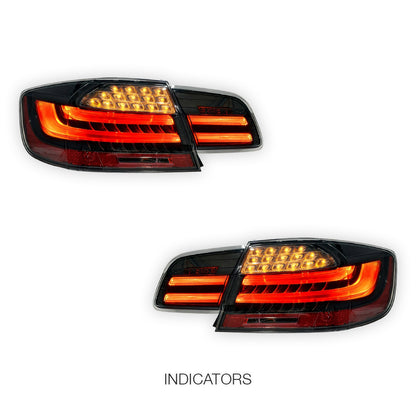 BMW 3 Series E92 (2006 - 2013) LCI Update Style 3D Full LED Stripe Bar Tail Lights LH + RH