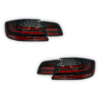 BMW 3 Series E92 (2006 - 2013) LCI Update Style 3D Full LED Stripe Bar Tail Lights LH + RH