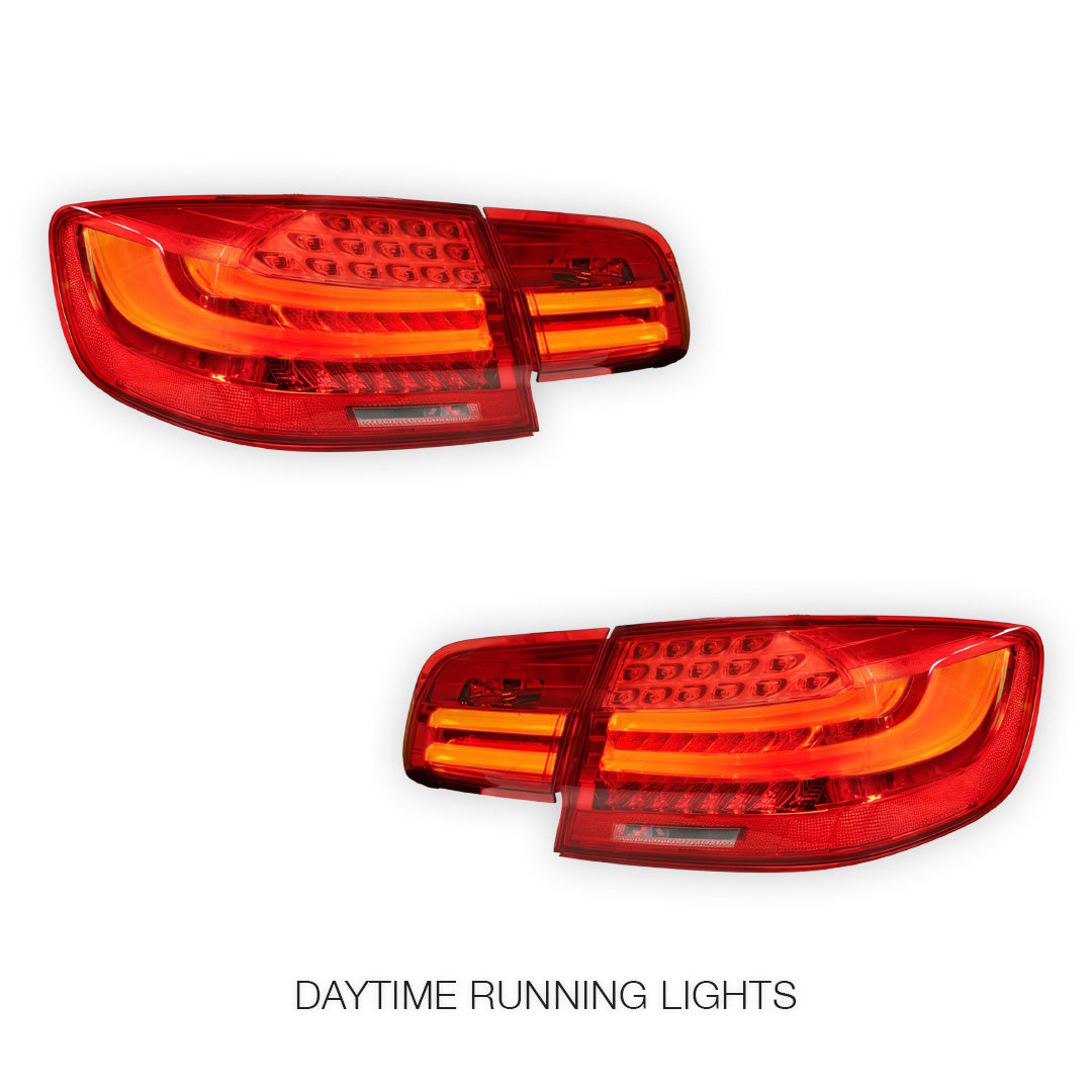 BMW 3 Series E92 (2006 - 2013) LCI Update Style 3D Full LED Stripe Bar Tail Lights LH + RH