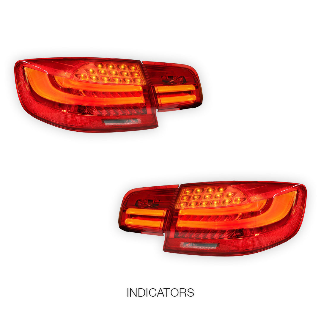 BMW 3 Series E92 (2006 - 2013) LCI Update Style 3D Full LED Stripe Bar Tail Lights LH + RH