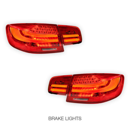 BMW 3 Series E92 (2006 - 2013) LCI Update Style 3D Full LED Stripe Bar Tail Lights LH + RH