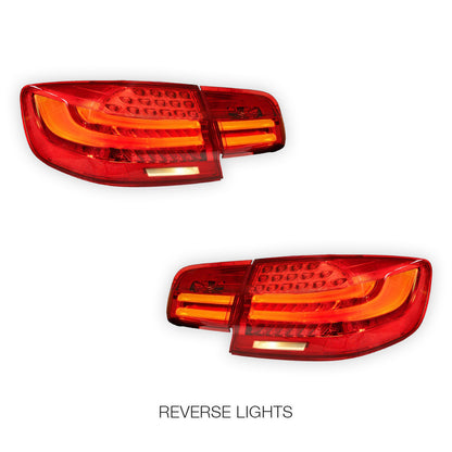 BMW 3 Series E92 (2006 - 2013) LCI Update Style 3D Full LED Stripe Bar Tail Lights LH + RH