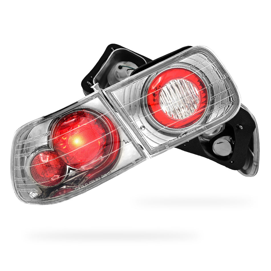 Honda Civic EK (1996 - 2000) Crystal Clear Altezza Halogen Tail Lights LH + RH
