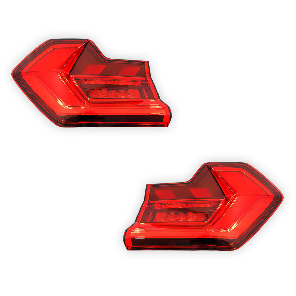 Audi A1 8X (2019 - 2025) Genuine Clear / Red LED Tail Lights LH + RH