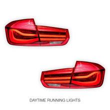 BMW 3 Series F30 / F80 (2012 - 2018) Red LCI Style Full LED Tail Lights LH + RH
