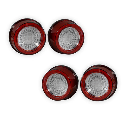 Ferrari 512 (1991 - 1996) Clear Red Full 3D LED Stripe Bar Tail Lights LH + RH